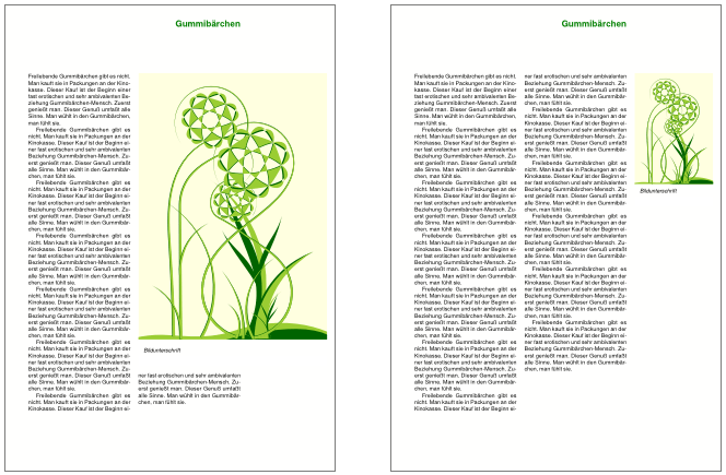 Side construction with 7 or 12 paragraphs. In the first case the default &ldquo;2&rdquo; is used, in the second case the default &ldquo;3&rdquo; is used.