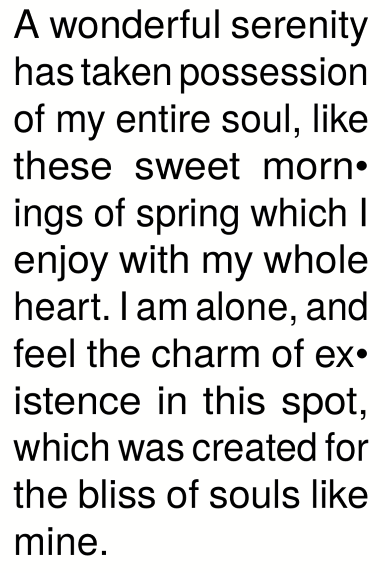 Other character for word hyphenations