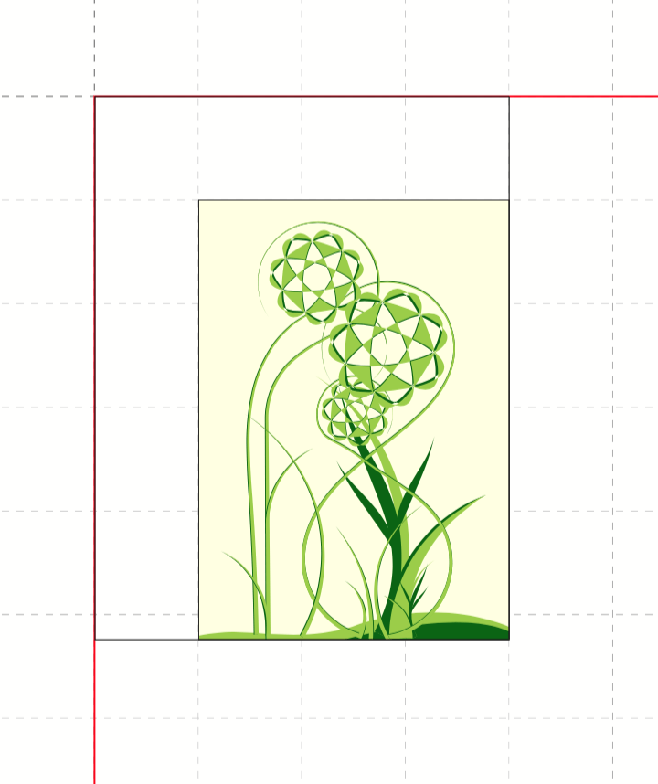 The group takes up the minimum space.