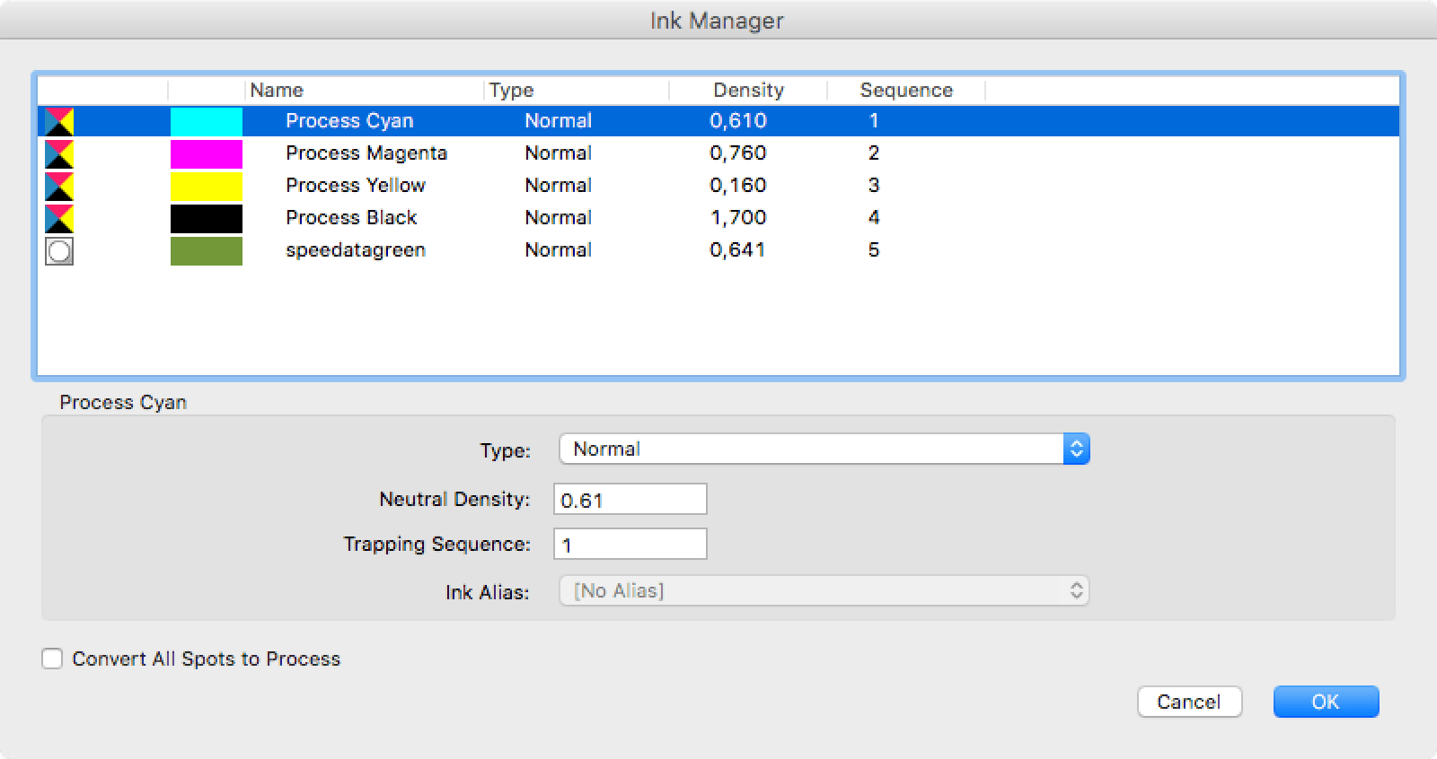 The new color appears in the PDF as a separate color channel